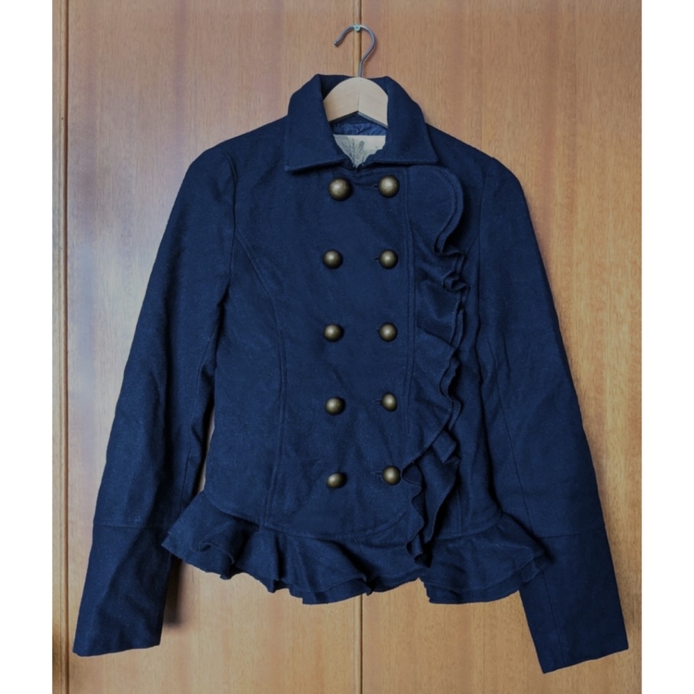 Double-breasted pea coat